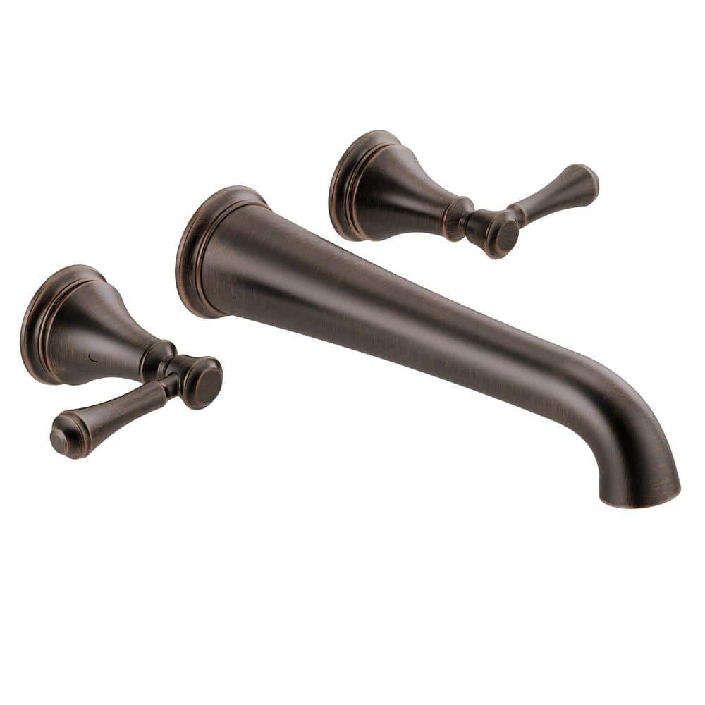 Cassidy Double Handle Wall Mounted Tub Spout Trim
