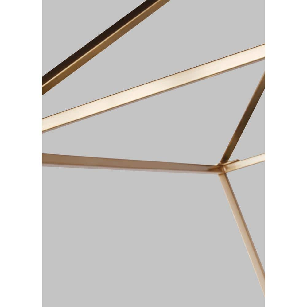 Dianna 25" Satin Brass 5-Light Farmhouse Pendant