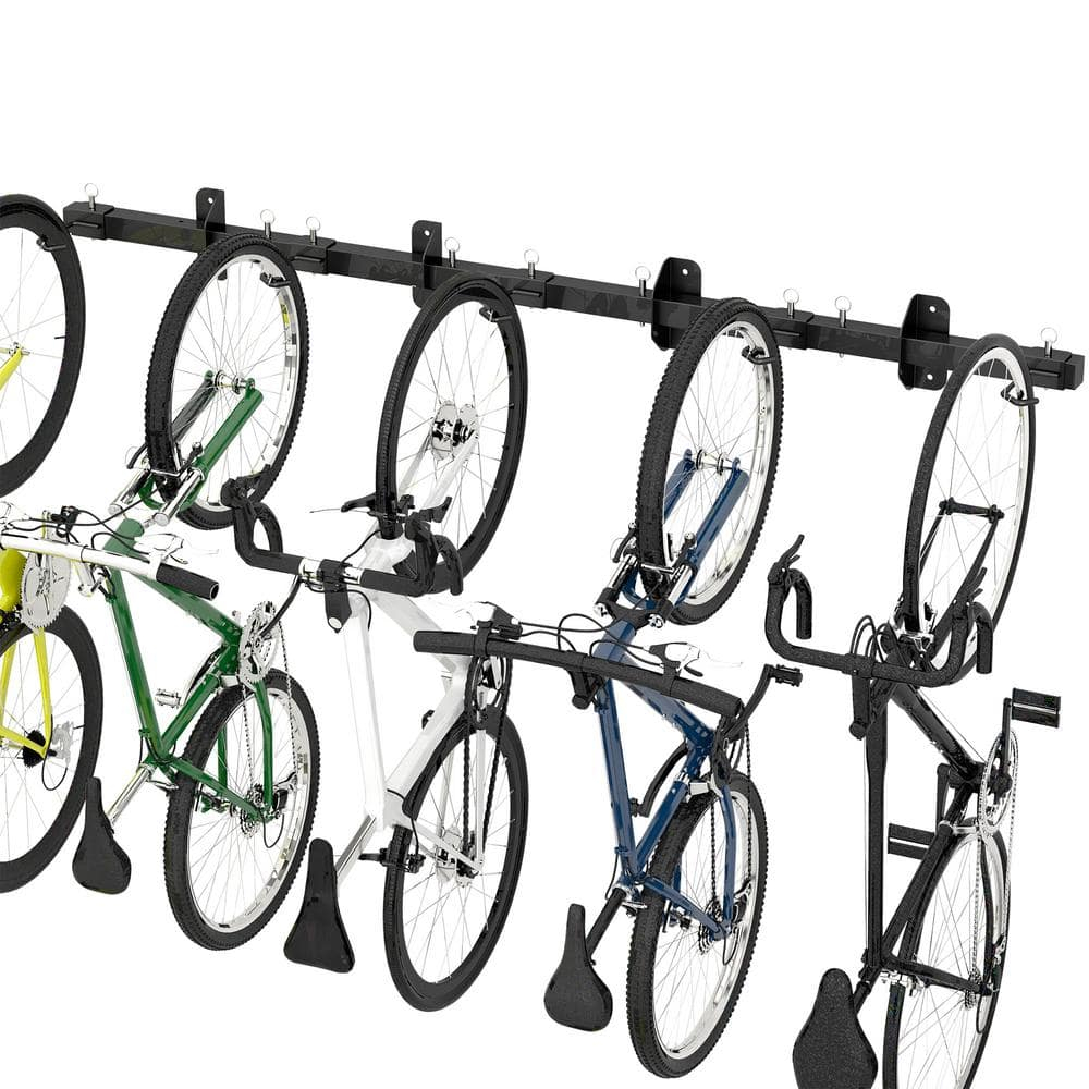 Sttoraboks Bike Storage Rack, Garage Wall Mount Hanger Holds 5 Bikes