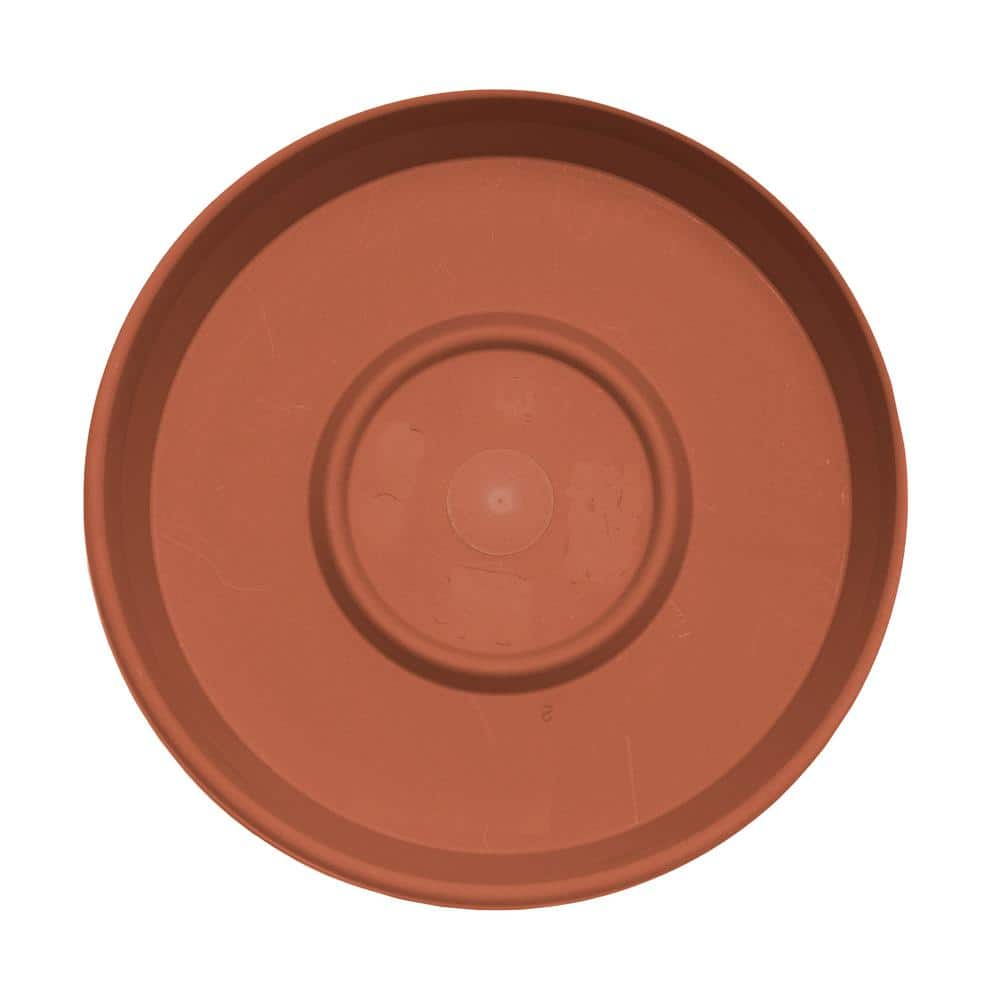 Bloem 16-in Terra Round Plastic Plant Saucer Tray - Terra Cotta Color