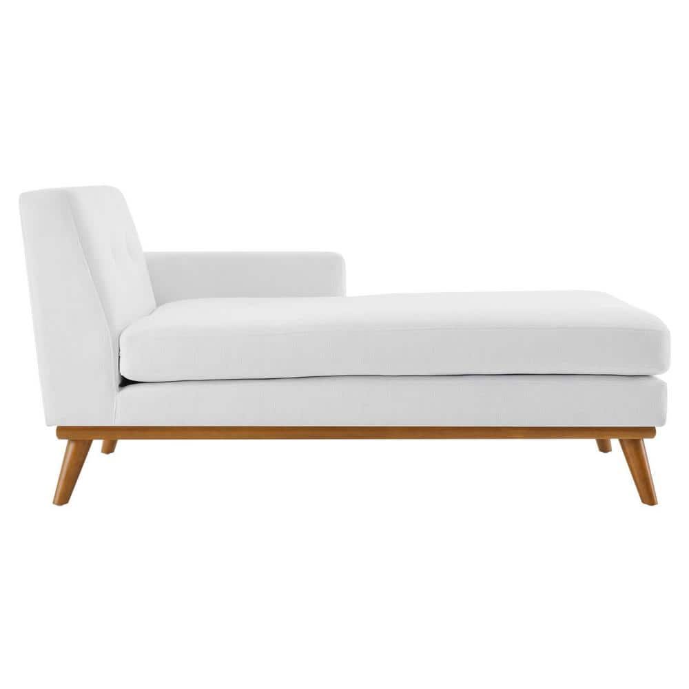 Modway Engage Right-Facing Upholstered Fabric Sectional Sofa in White