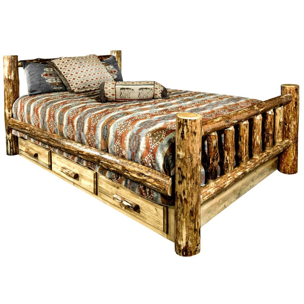 Glacier Country Collection California King Bed w/ Storage