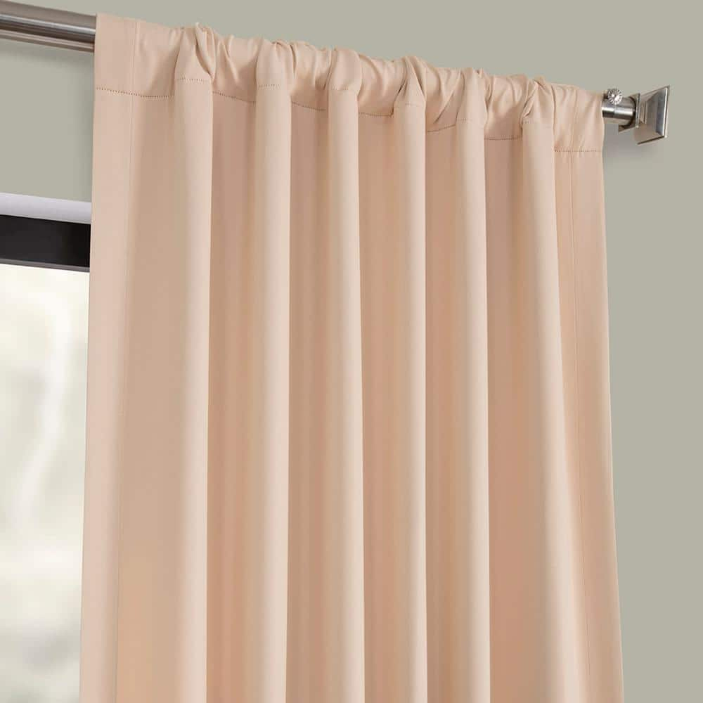 Bellini Peach Blackout Room Darkening Curtain (1 Panel), Bellini Peach, 50W X 120L