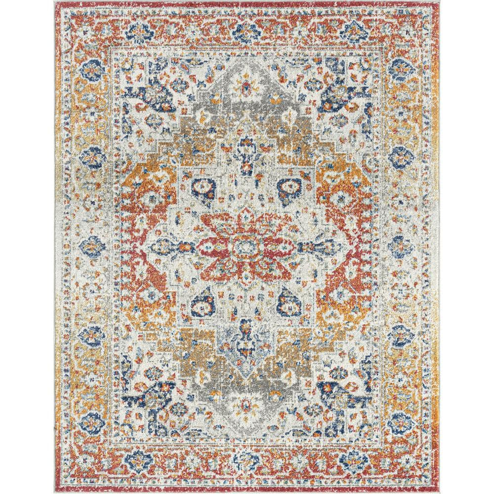 Chelsea Multi-Color Synthetic 9' x 12' Oriental Area Rug