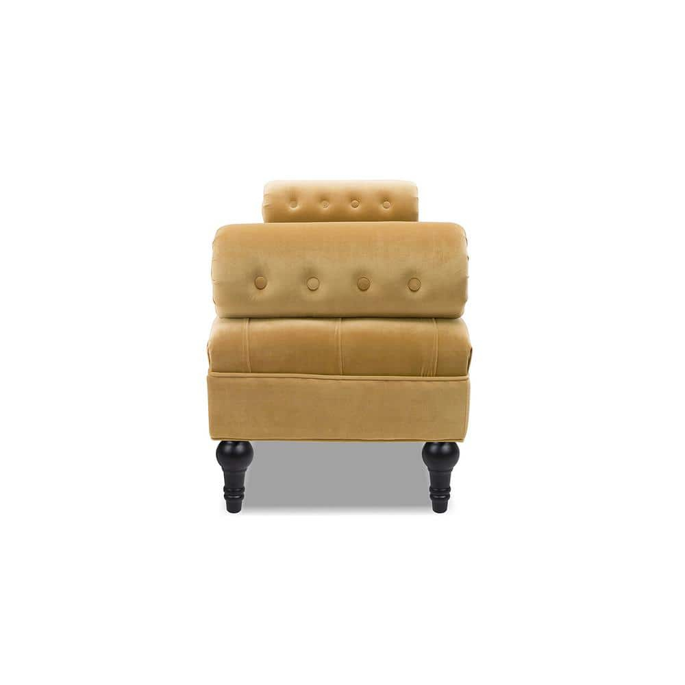 Lewis Bolster Arm Entryway Polyester Cream Bench