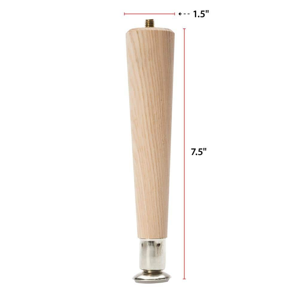Waddell 7-1/2 In. Hardwood Round Table Leg 2508