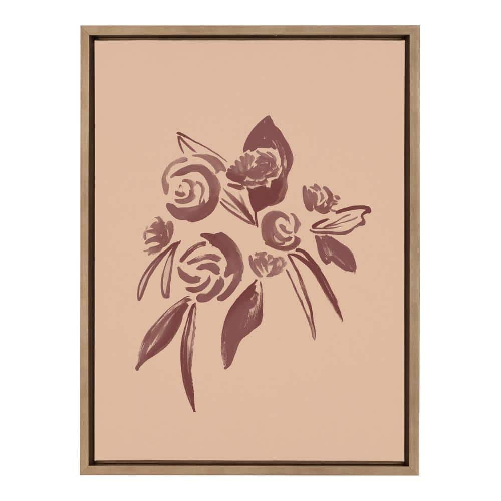 Kate and Laurel Words, Black Framed Canvas Art Print, 18x24