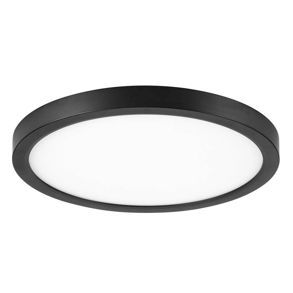 Maxxima 12 in. LED Flush Mount Ceiling Light, 5 CCT Round Panel Light