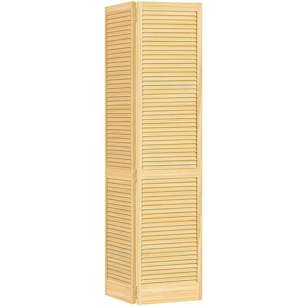 Kimberly Bay Bi-fold Traditional Louver-Louver Unfinished 80 x 28