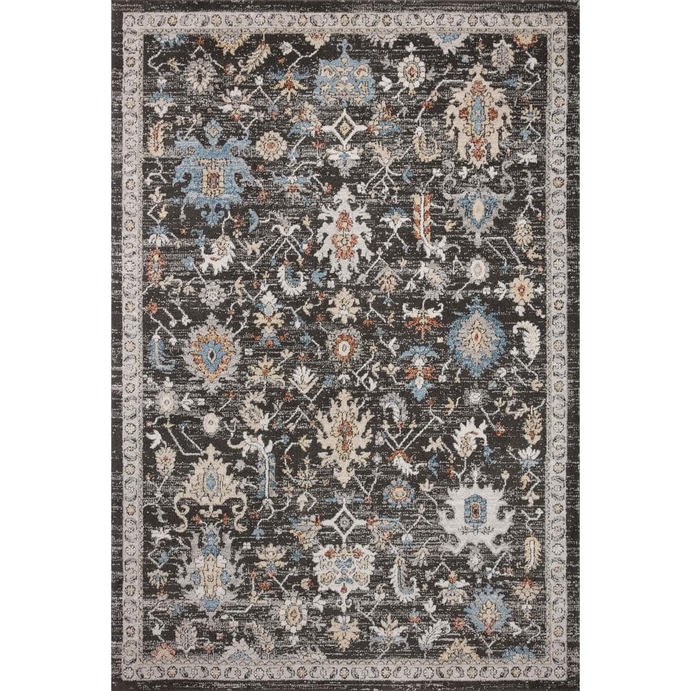 Loloi II Odette Charcoal / Multi 9'-2" x 13' Area Rug