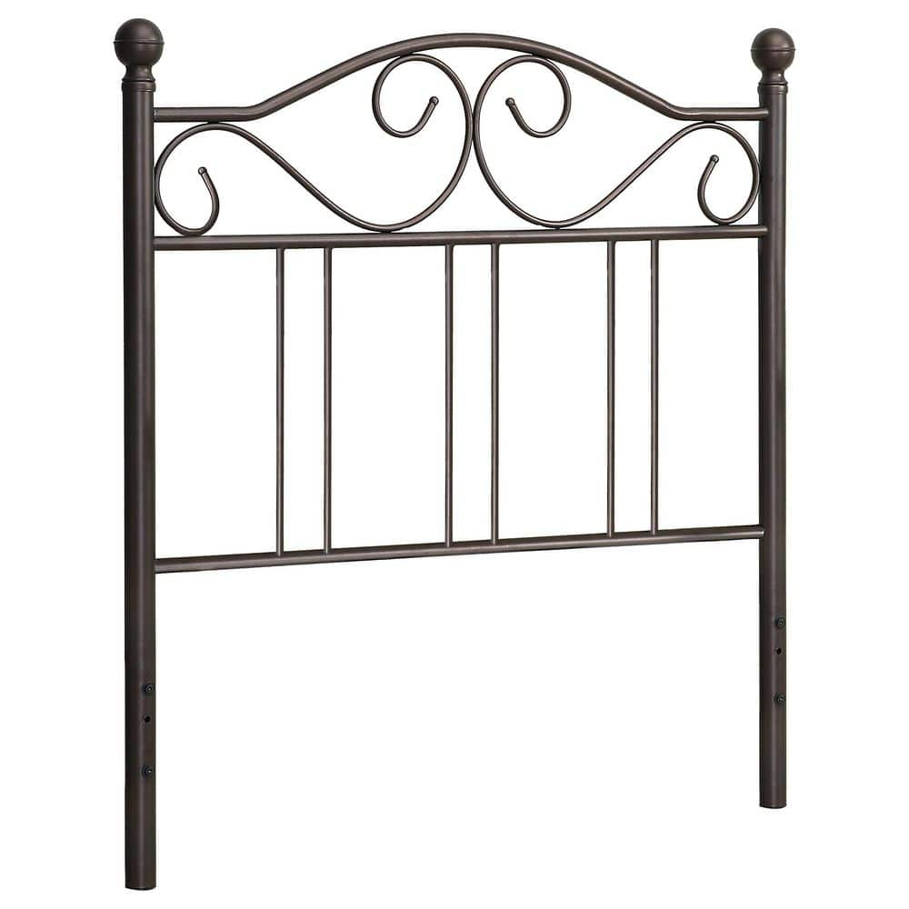 Scroll Twin Headboard Dark Bronze