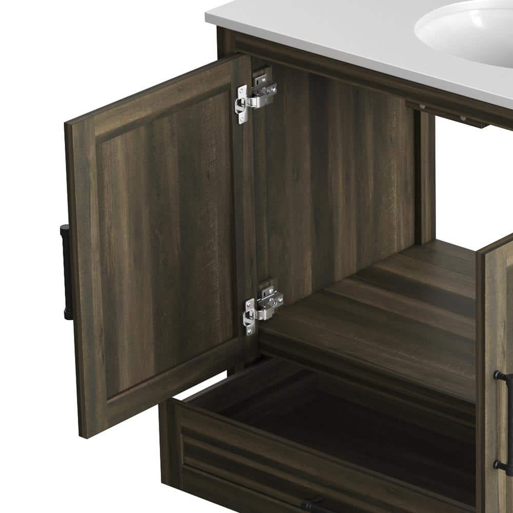 Twin Star Home 36" Single Bathroom Vanity, Canyon Lake Pine