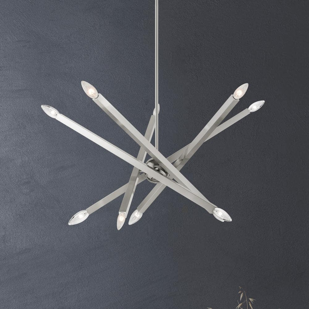 Livex Lighting - Moco - 10 Light Chandelier in Modern Style - 32 Inches wide by