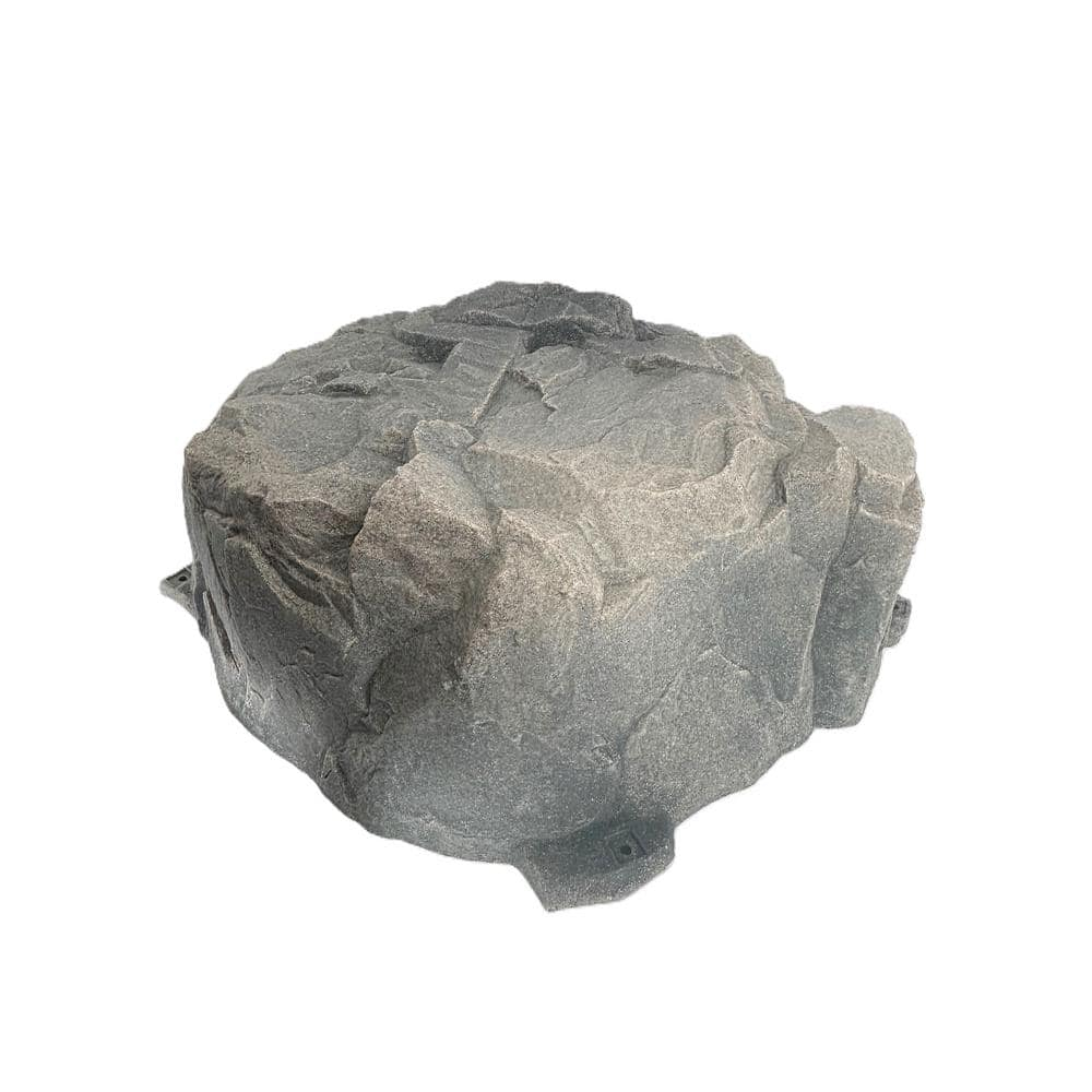 DekoRRa 111-FS Artificial Rock Fieldstone-Gray - Covers Septic Lids Up To 14in High