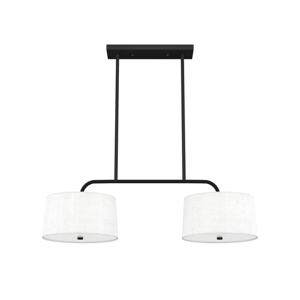 Hunter Fan Cottage Hill 4 - Light Linear Shaded Drum Pendant