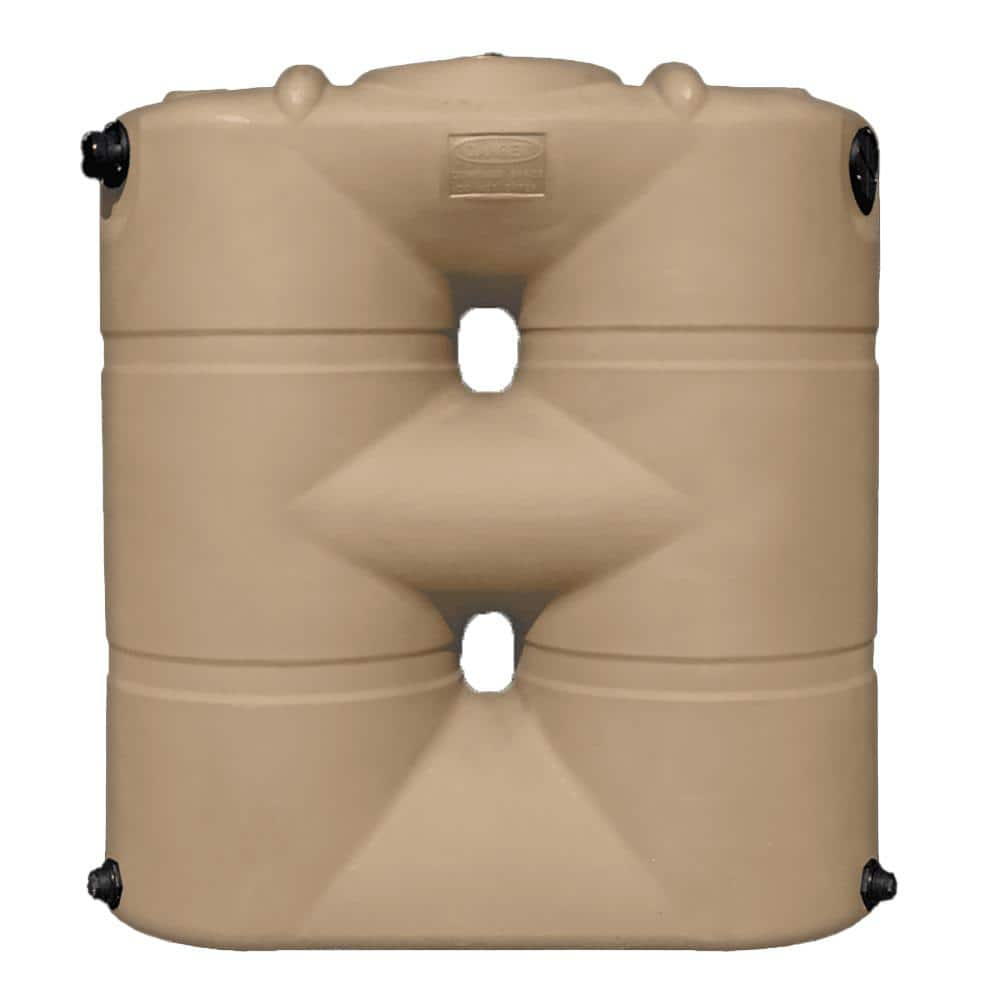Bushman 265-Gallons Plastic Brown Water Storage Tank