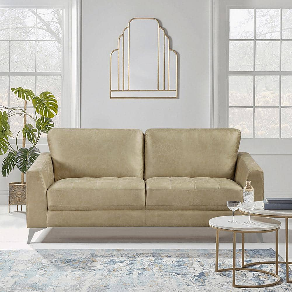 Lexicon Cazon Microfiber Sofa in Sand