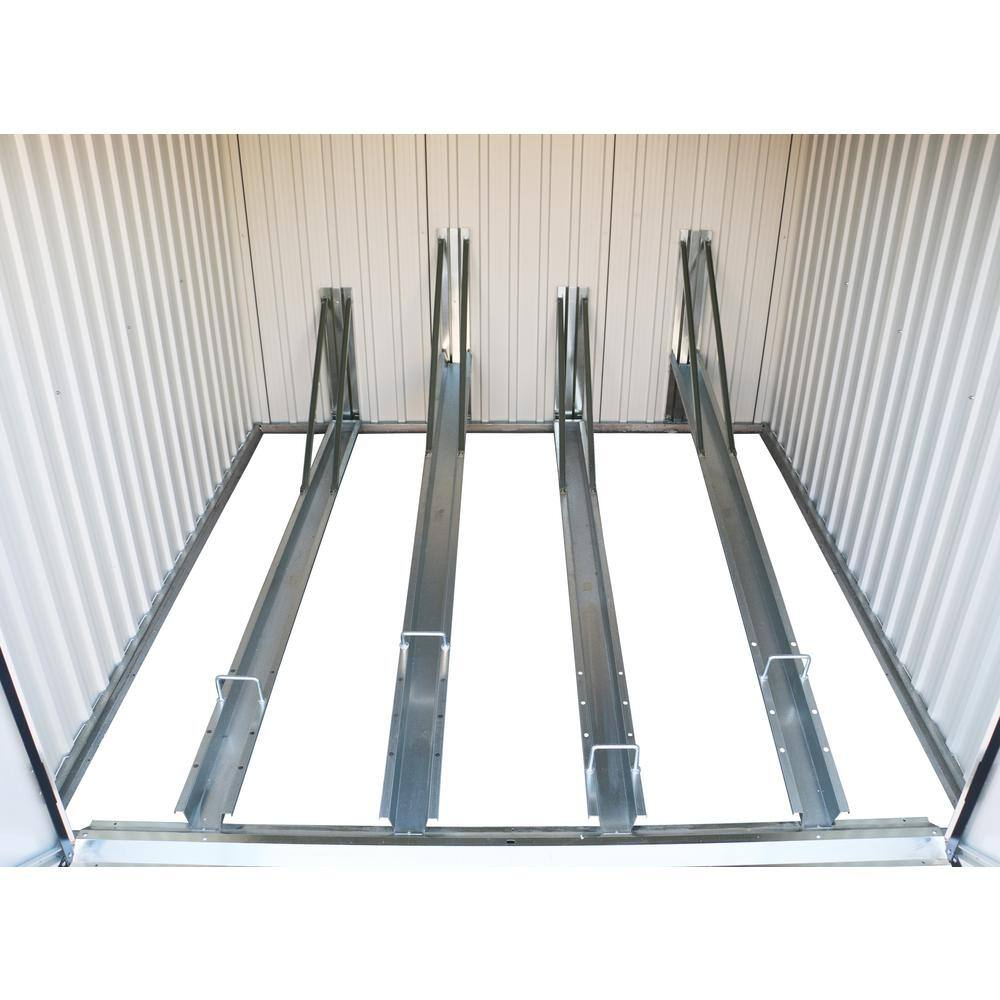 Duramax 6ft x 6ft Bicycle Storage Metal Anthracite w/ white trim