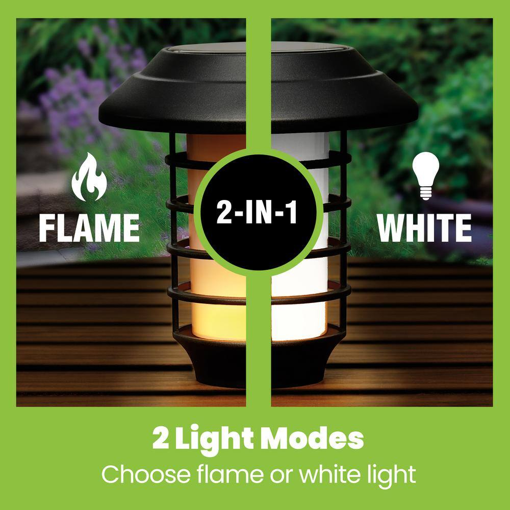 Bell + Howell Solar Pathway Lights, Bright White & Flickering Flame Solar Torches Waterproof Outdoor Lighting Landscape Lights Dusk to Dawn Auto On/Off for Garden Patio Yard- 2 Pack