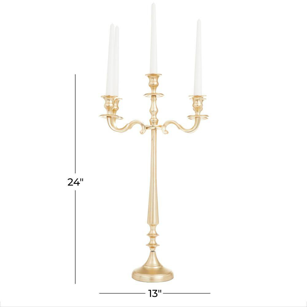 Grayson Lane 5 Candle Aluminum Candelabra Candle Holder