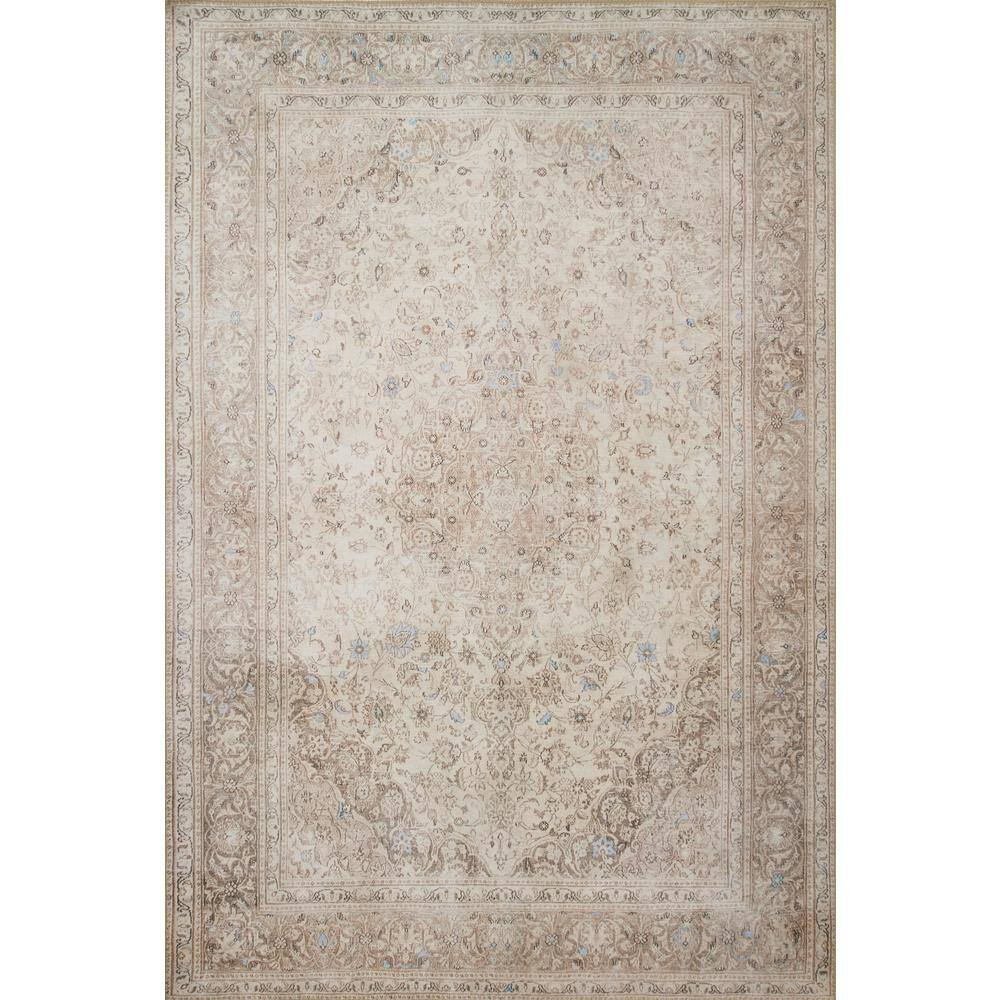 Loloi Loren Collection LQ-03 Sand/Taupe 7'-6" x 9'-6" Area Rug