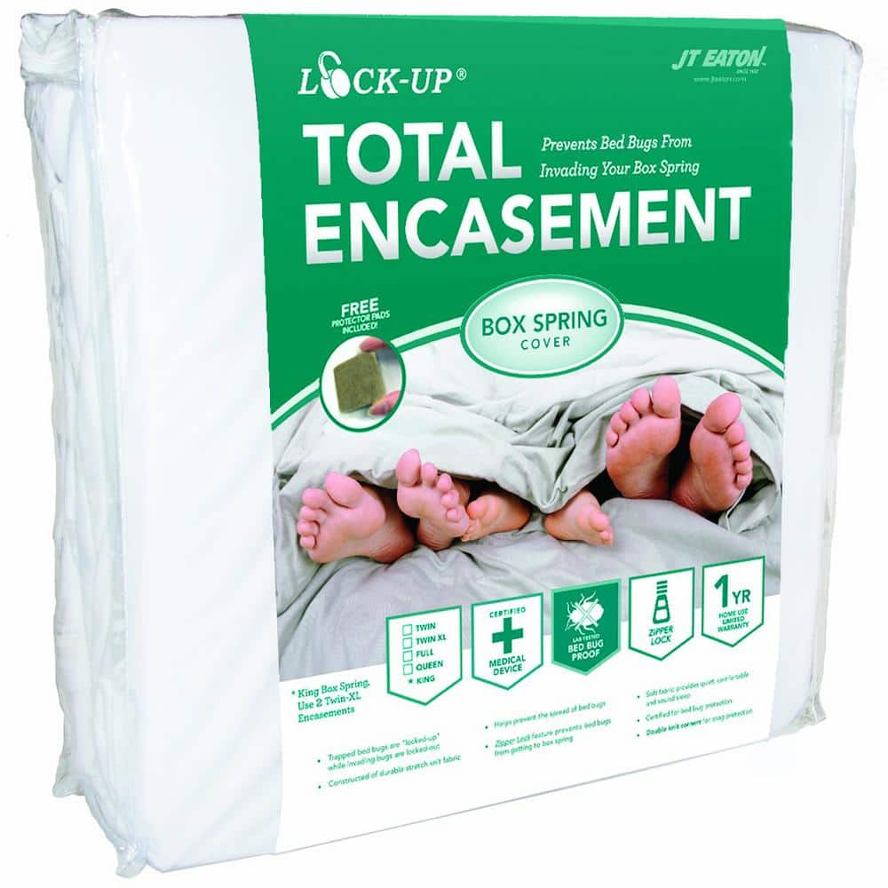 Queen Size White Woven Mattress Protector with Zipper