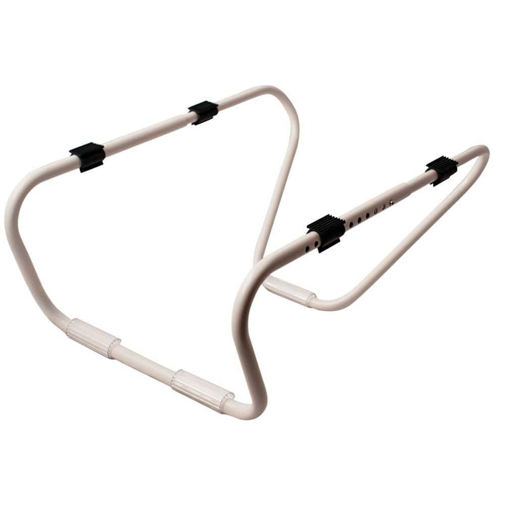 White Tubular No Tool Support Bracket for Window Air Conditioners