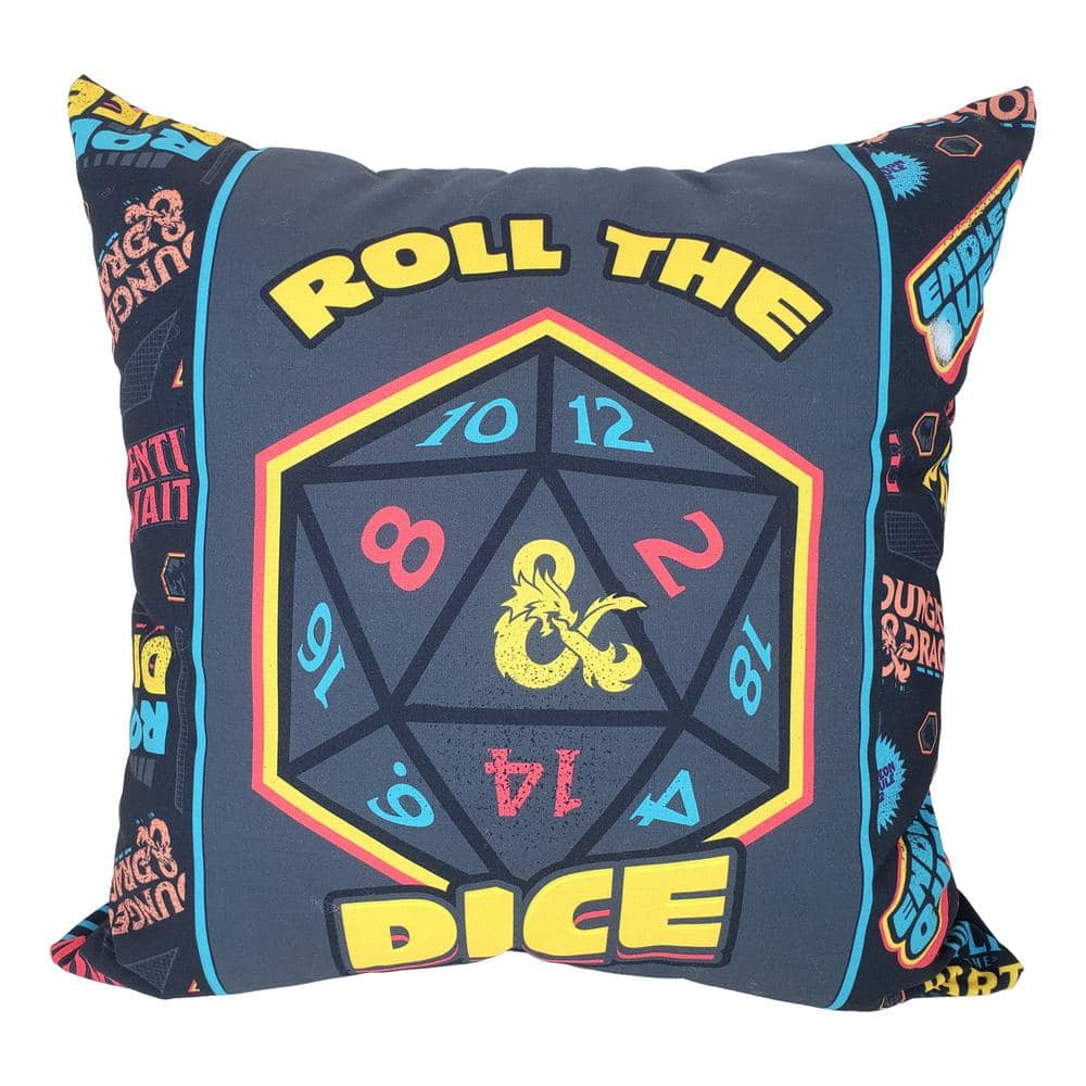 Northwest Dungeons & Dragons Pillow, 18" x 18", Roll The Dice