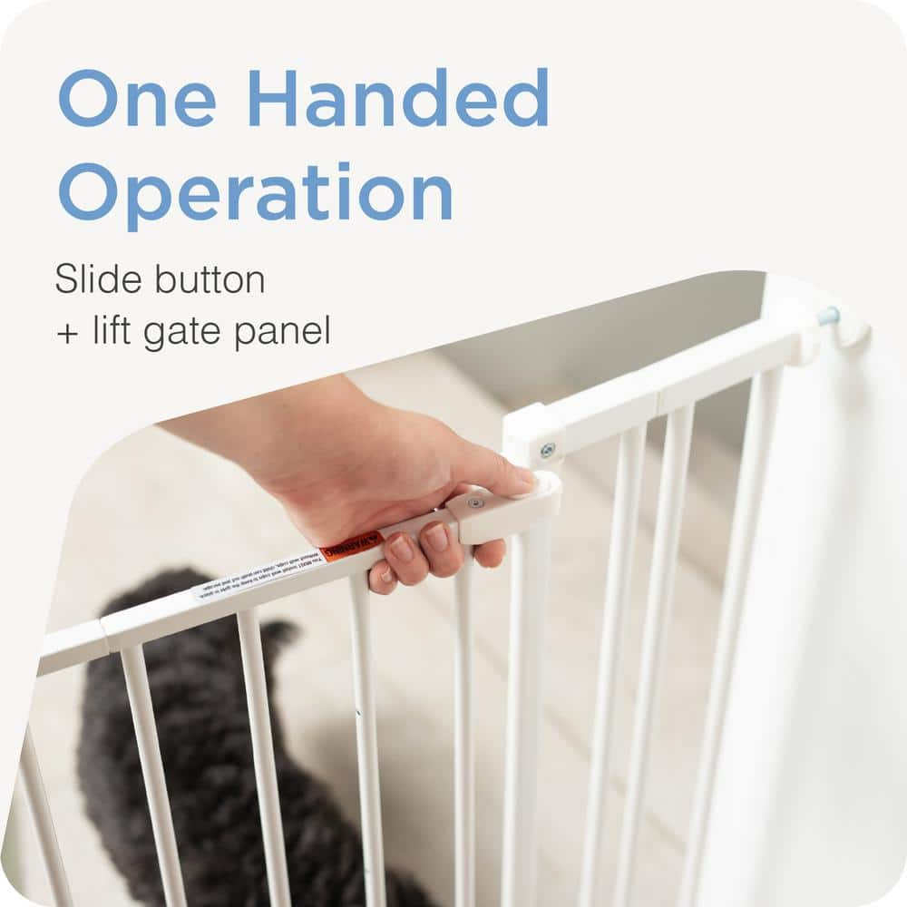Perma Child Safety, 28.7" - 44" x 30" Extra Wide Easy Fit Metal Pet Gate
