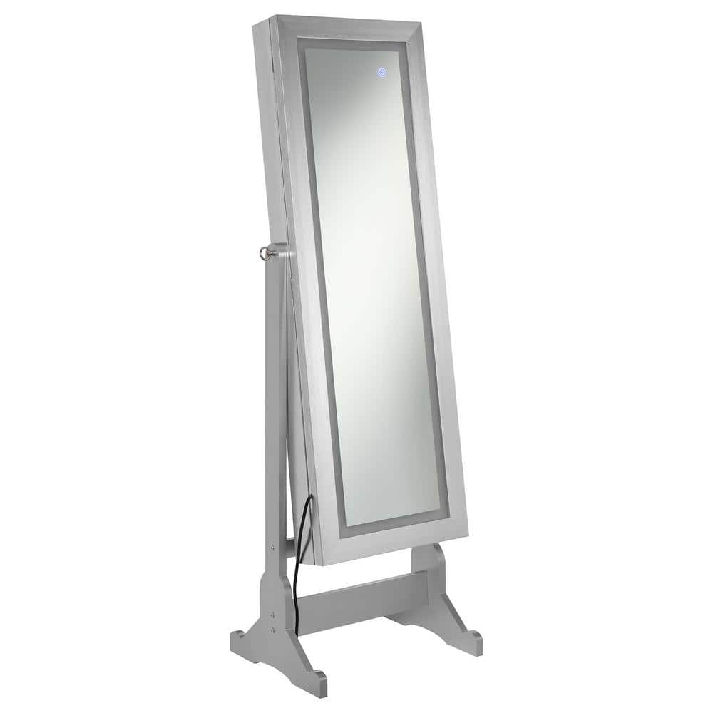 Jewelry Cheval Mirror Silver