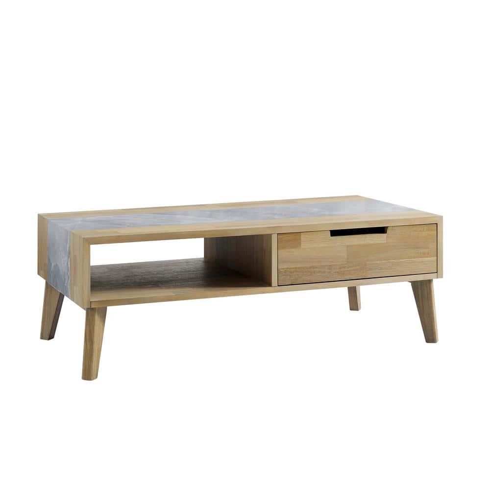 Calgary Gray Sintered Stone Cocktail Table