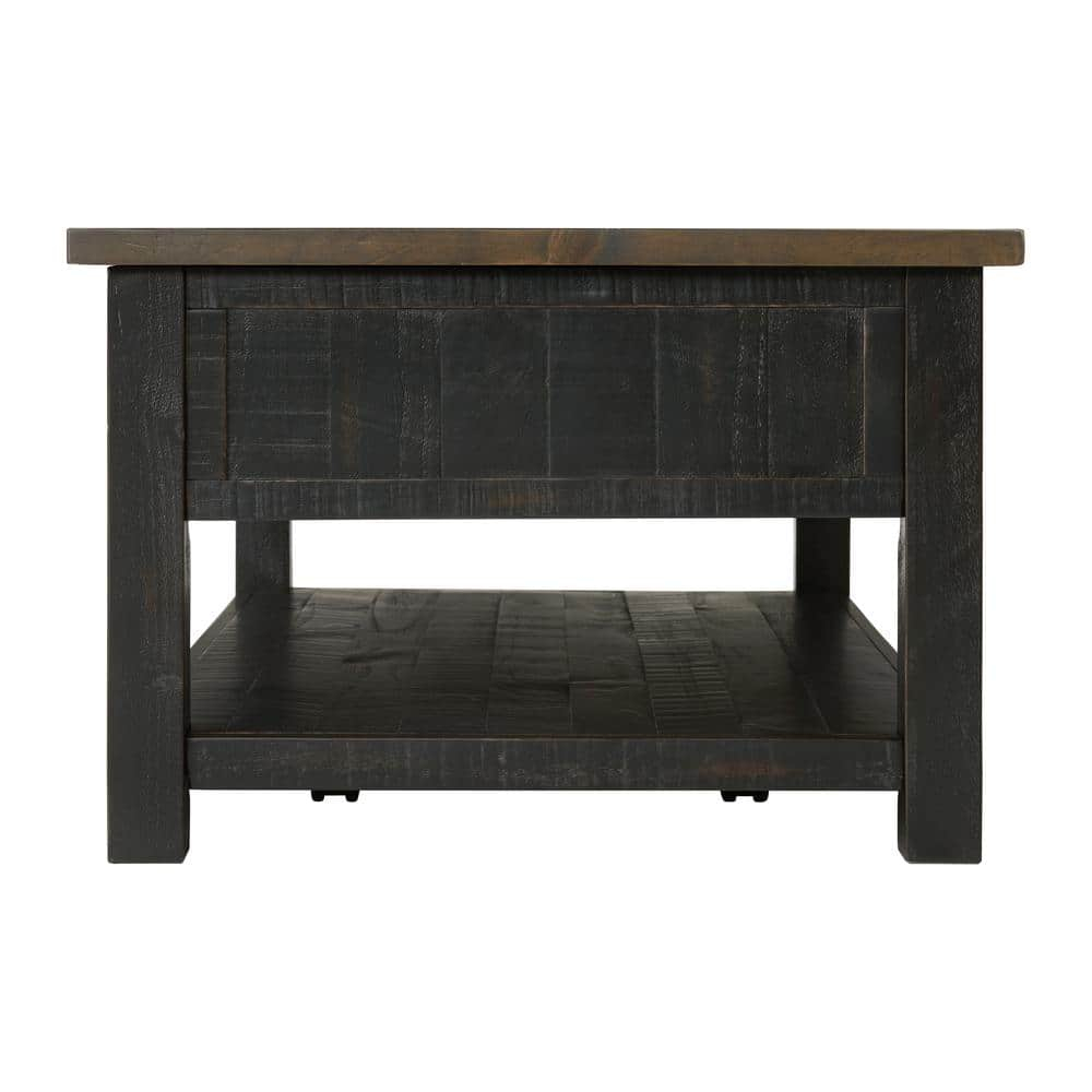 Martin Svensson Home Monterey 50" Coffee Table, Black and Brown