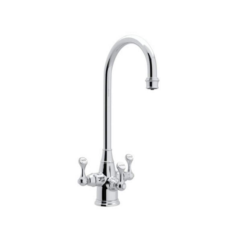 Perrin & Rowe U.1220LS-APC-2 Georgian Era Three Handle Bar/Food Prep Filter Kitchen Faucet