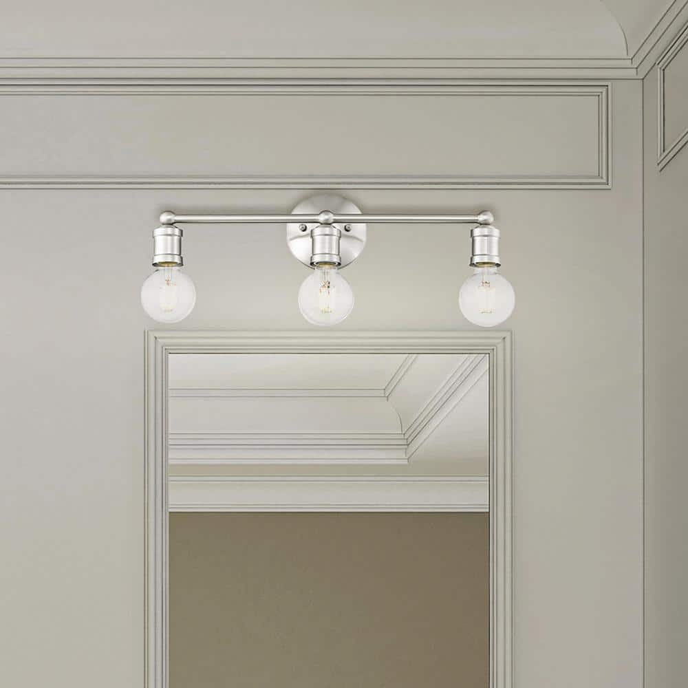 Livex Lighting Lansdale 3 - Light Vanity in  Brushed Nickel