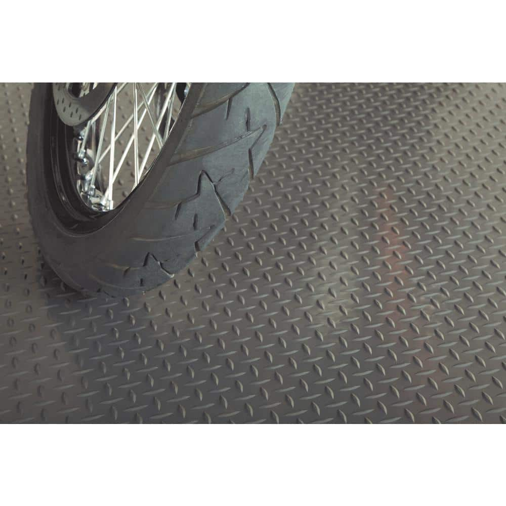 G-Floor 5' x 10' Diamond Tread Garage Flooring Cover - Slate Grey