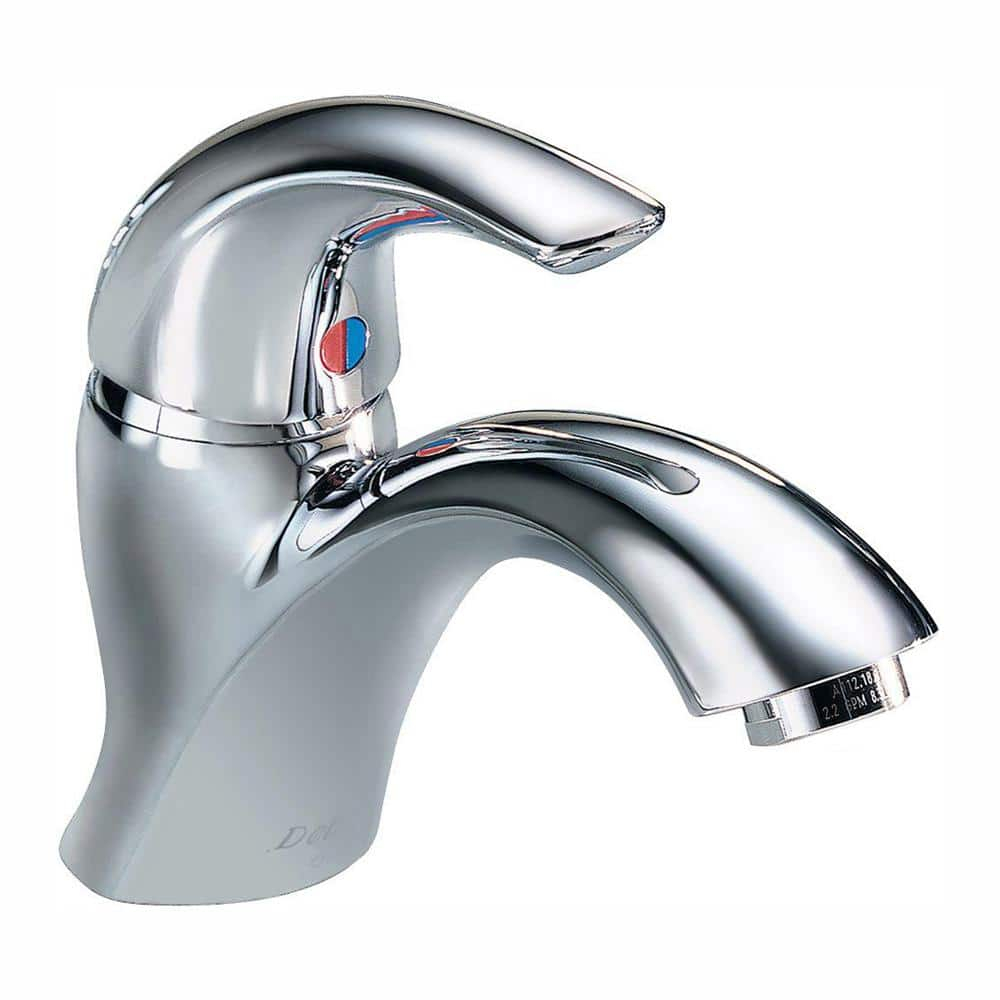 Commercial Commercial Single Handle Single Hole Bathroom Faucet - Less Pop-Up in Chrome 22C601