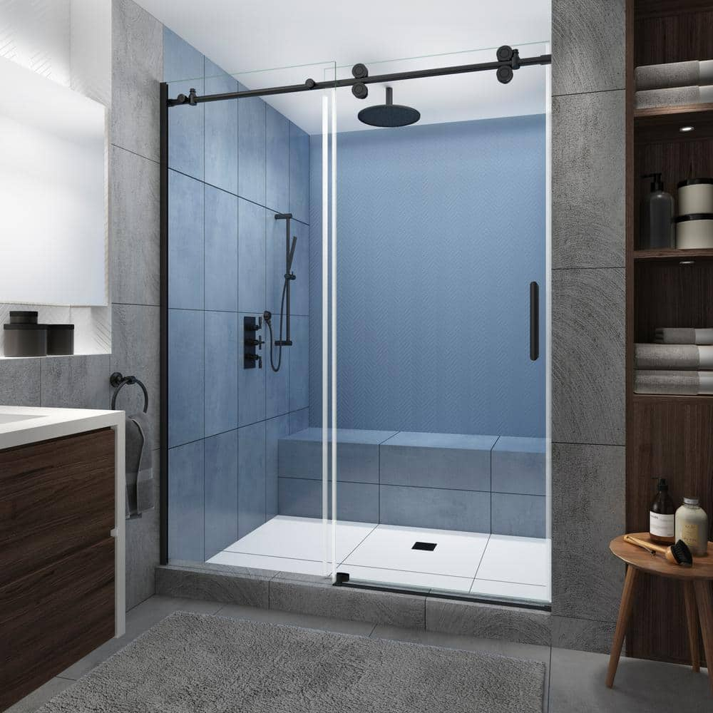 Aston Sdr978ez.Uc-6080-R Langham Xl 80" High X 60" Wide Sliding Frameless Shower Door -