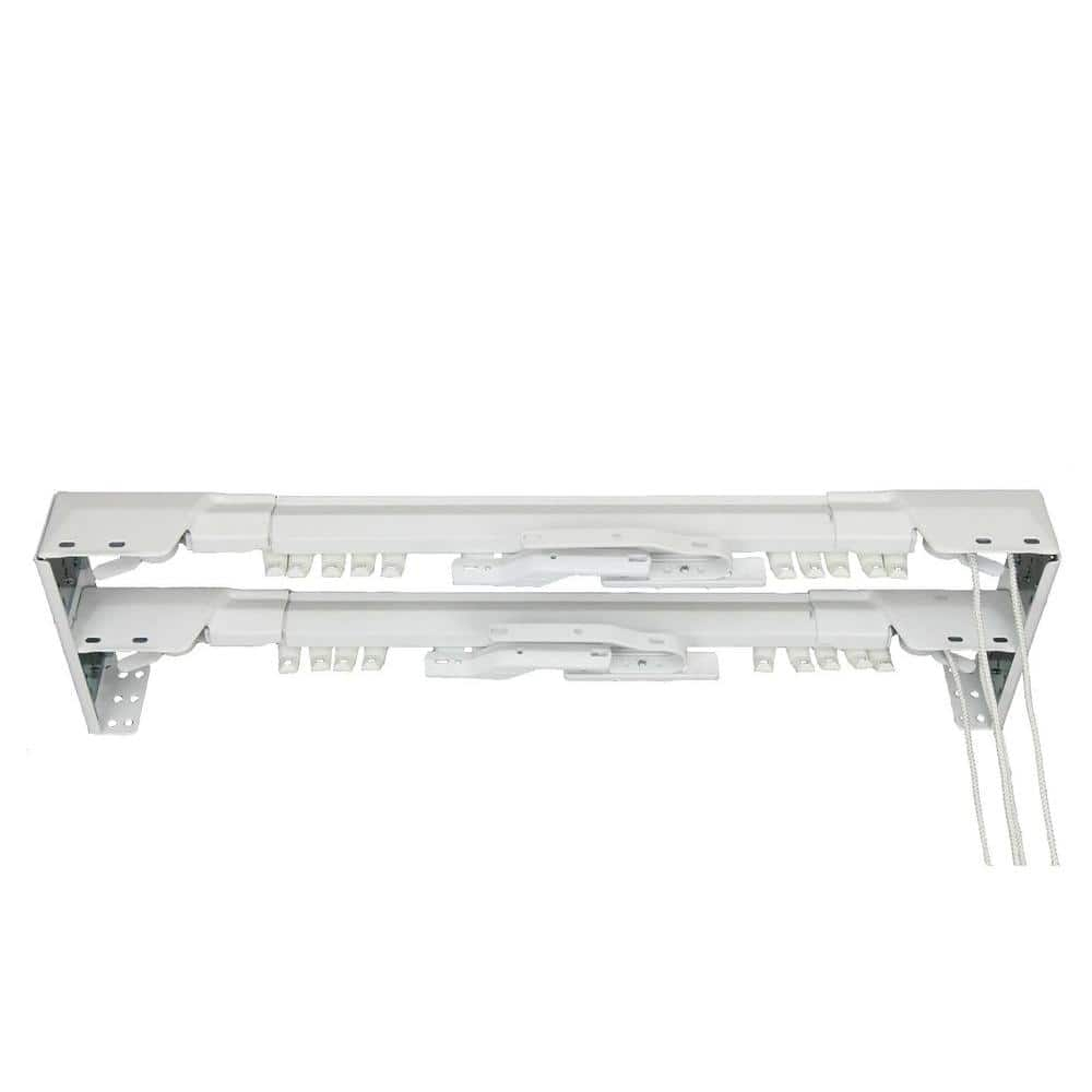 Bembry Adjustable Center-Open/One-Way Double Curtain Rod