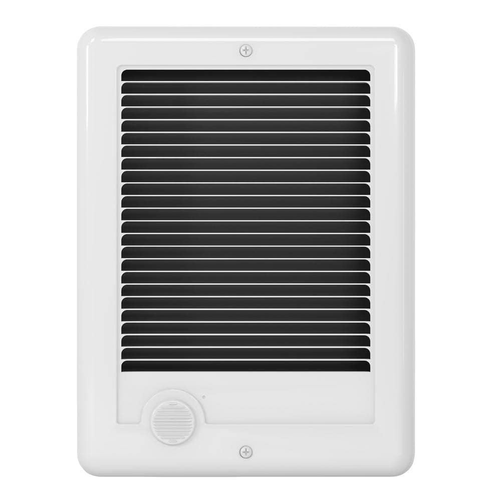 White 1500W Electric Wall Heater with Thermostat and Automatic Shut-off