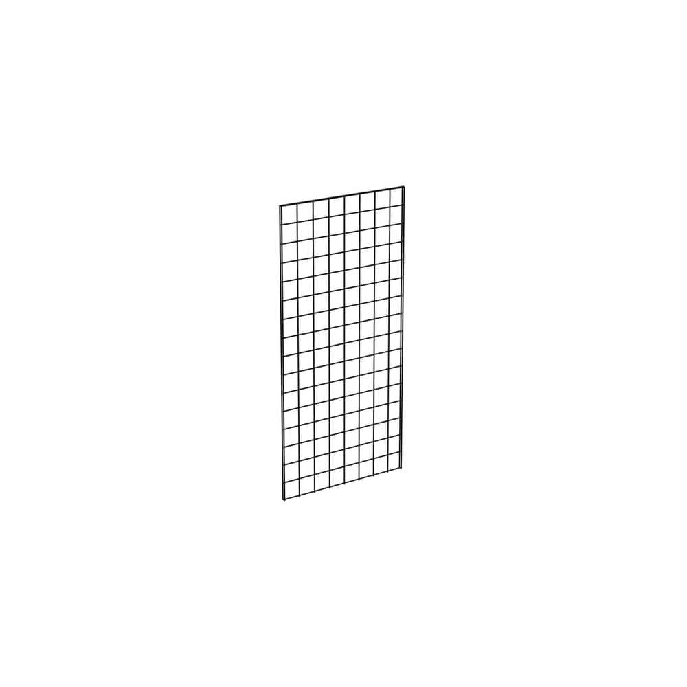 Grid Panel for Retail Display ? Perfect Metal Grid for Any Retail Display, 2? Width x 4? Height, 3 Grids Per Carton (Black)
