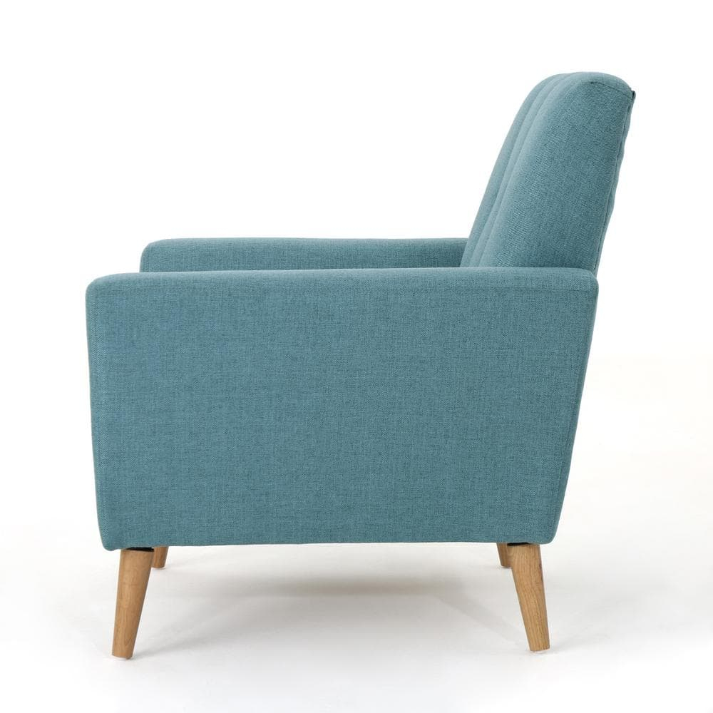 Treston Blue Fabric Tufted Club Chair