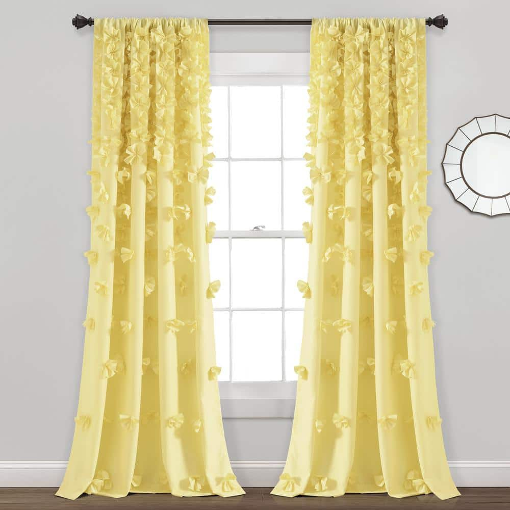 Lush Decor Riley Rod Pocket Curtain Panel