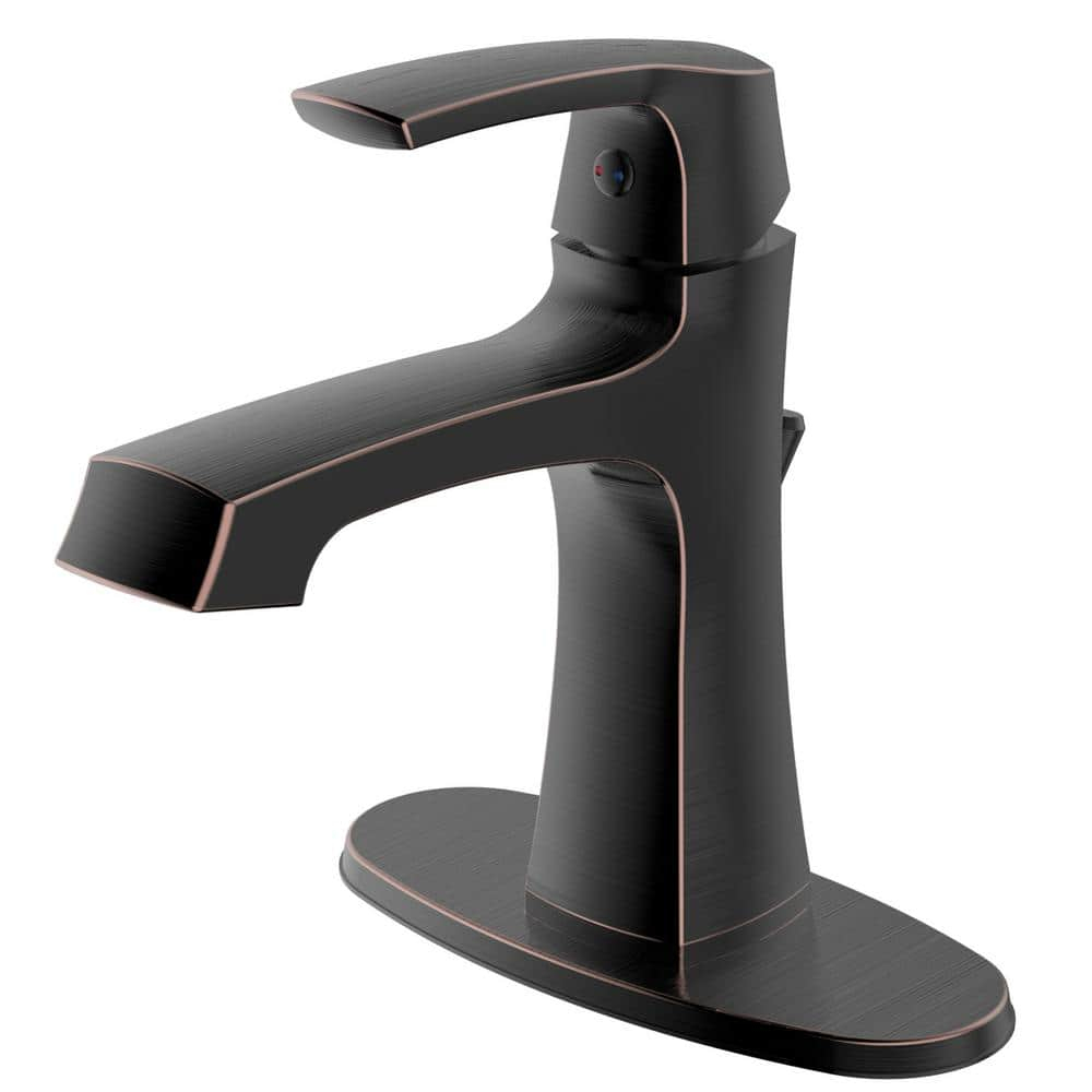 Cardania Single-Hole Single-handle Bathroom Faucet with Drain Assembly