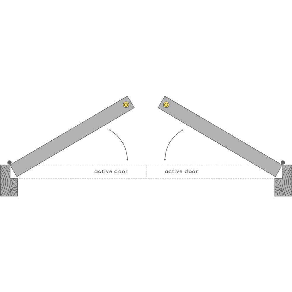 Belldinni Dome Solid Manufactured Wood and Glass Paneled Prefinished French Door