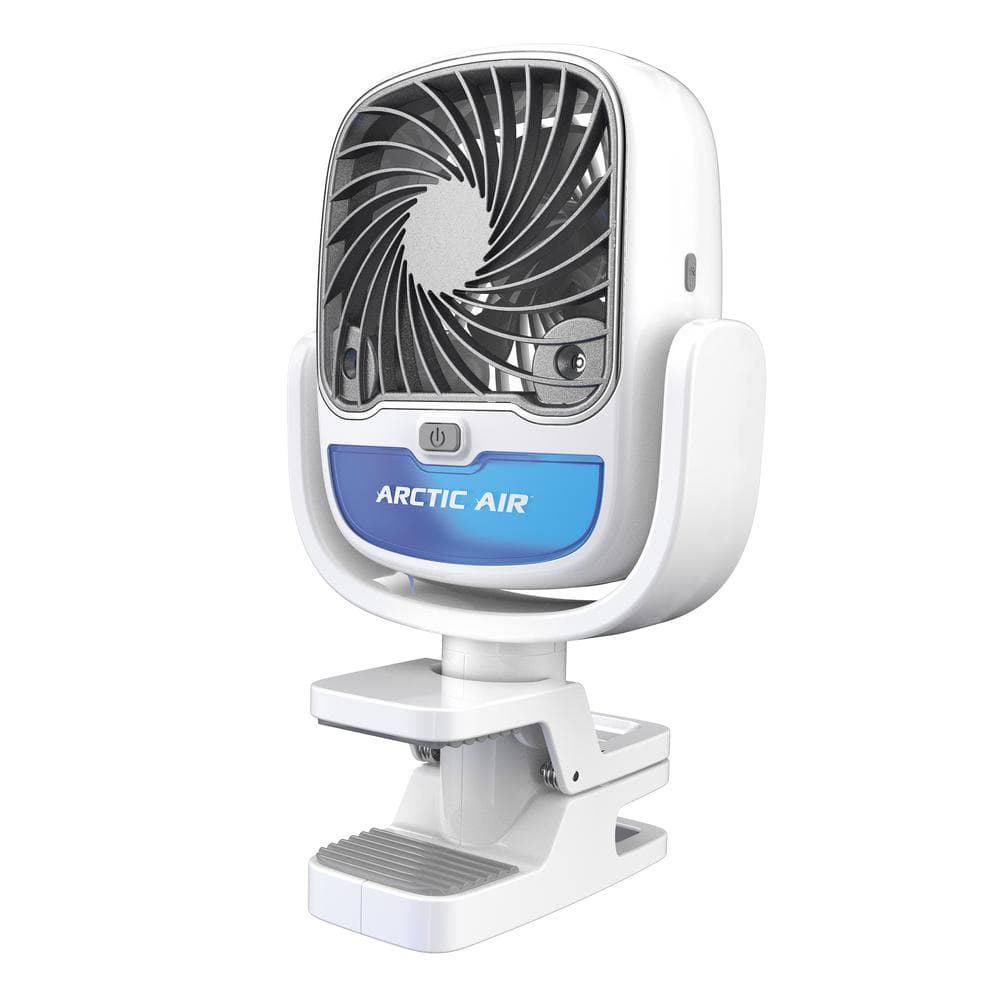 Arctic Air Grip Go Portable Evaporative Air Cooler, Rechargeable Cooling Fan, Clamp-on Space Cooler