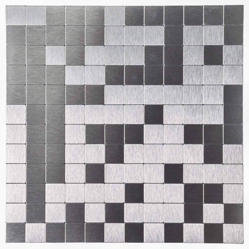 Metal Peel and Stick Mosaic Tile