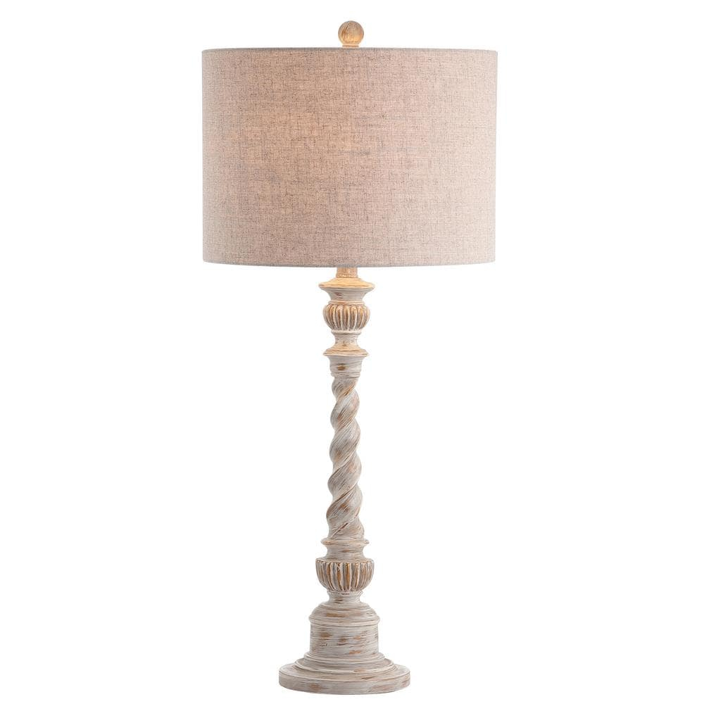 Jonathan Y Lighting Jyl3031 Regent 1 Light 33" Tall Led Buffet Table Lamp - White