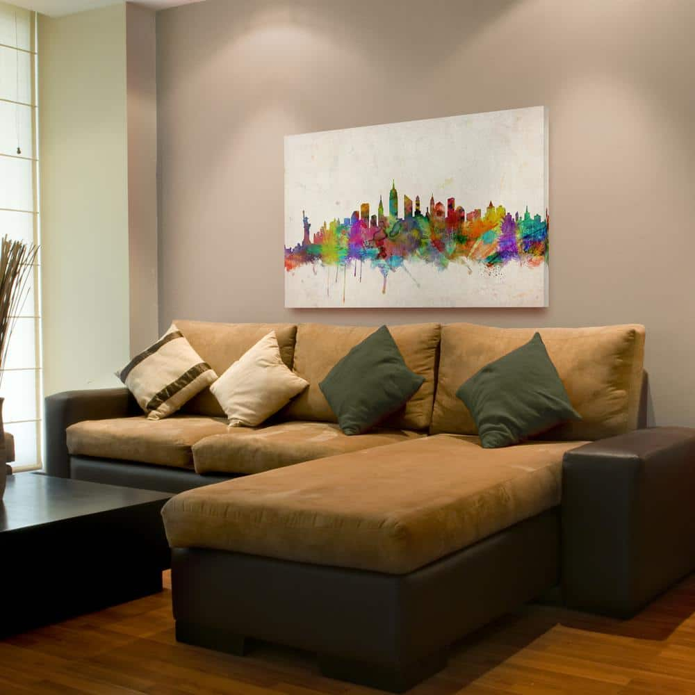 Trademark Art 'New York Skyline' Canvas Art by Michael Tompsett
