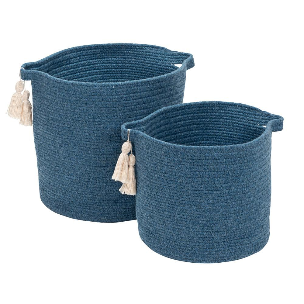 Colonial Mills Andorra Basket - Blue 20"x20"x20"