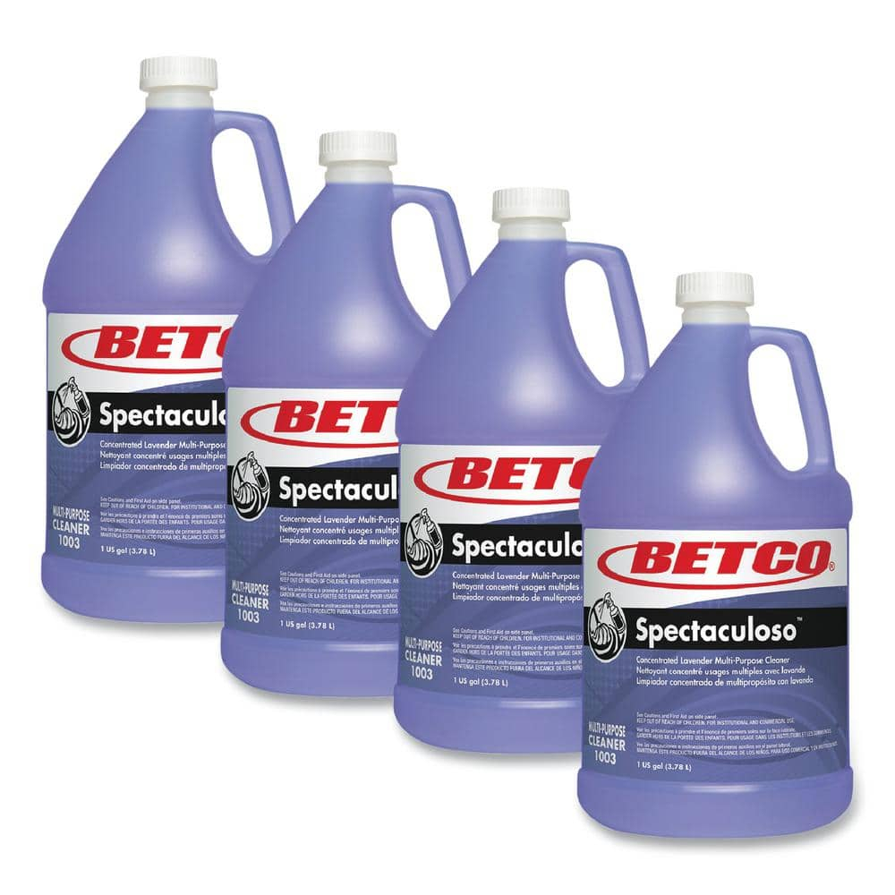 Betco Spectaculoso Multipurpose Cleaner, Lavender Scent, 1 Gal Bottle, 4/Carton